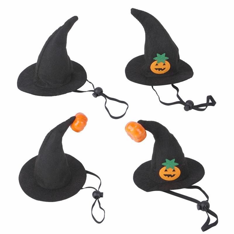 Halloween cat pumpkin headband pet headgear wizard costume party pet hat dog Halloween decorations