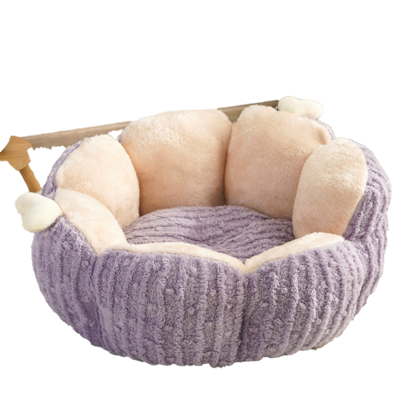 Cat bed, winter warm semi-enclosed kitten cat house, washable cat bed, stylish cat bed, puppy bed