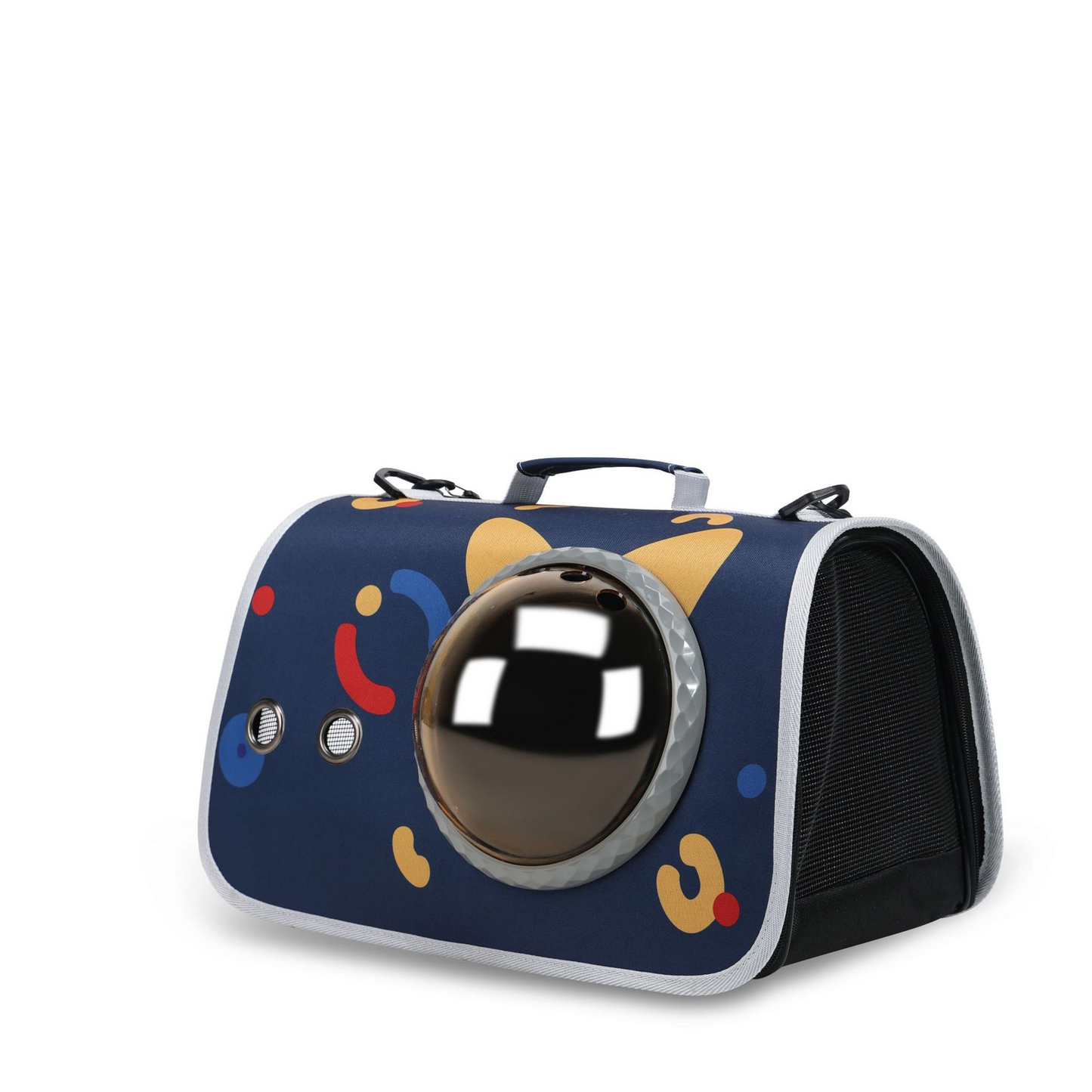 Portable pet carrier, cat bag, shoulder bag, breathable backpack, cartoon cat and dog bag, airline crate.