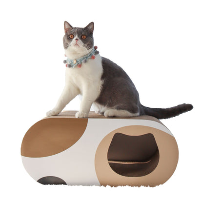 Cat scratching post and cat bed integrated, wear-resistant, no shedding, cat toy, cat tunnel, cat scratching post, nail grinding board, pet supplies