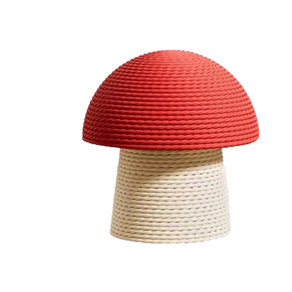 Mushroom-shaped cat scratching post, small sisal rope scratching board, cat self-entertainment toy, wear-resistant and durable.