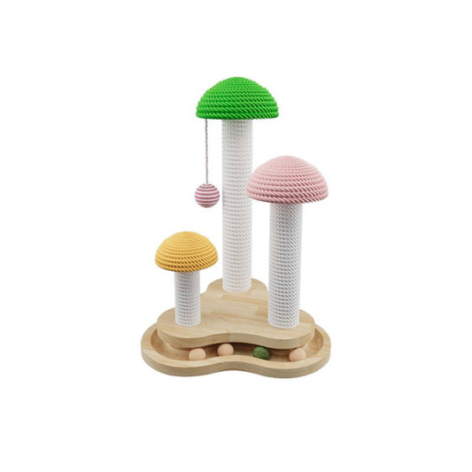 Sisal Cat Scratching Post, Cat Toy, Cat Wheel, Cat Scratcher Integrated Anti-Wear and No Hair Loss Pet