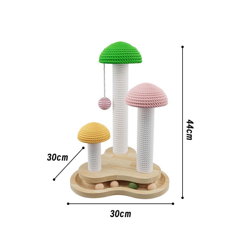 Sisal Cat Scratching Post, Cat Toy, Cat Wheel, Cat Scratcher Integrated Anti-Wear and No Hair Loss Pet