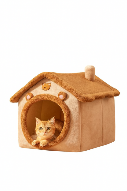 Cat bed universal cat house summer villa closed detachable and washable dog bed cat special practical and dirt-resistant