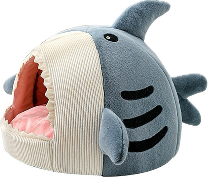 Cat bed winter warm closed net red shark bed cat dog bed feel four seasons universal