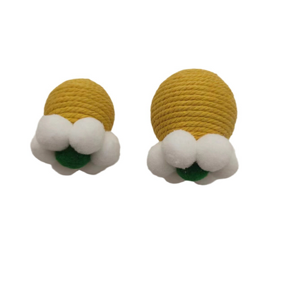 Cat self-entertainment toy cotton rope ball for teeth and claws grinding, cat pet toy for entertainment and relaxation.