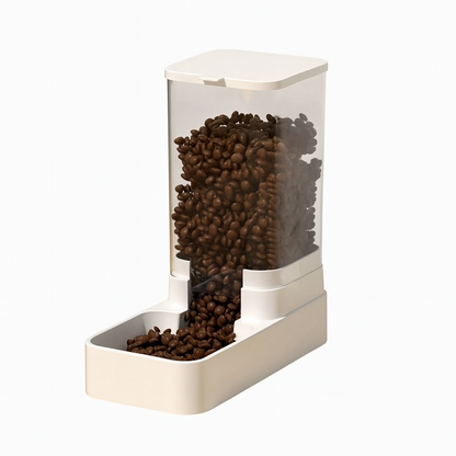 Automatic cat and dog water fountain, cat food feeder, cat and dog bowls, cat feeding and pet water dispenser.