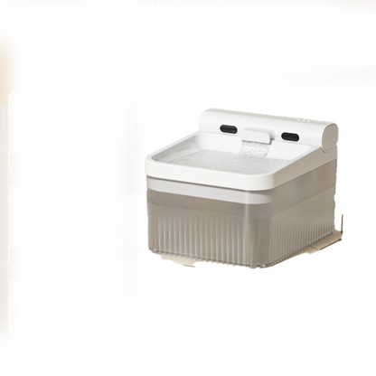 Smart electric pet water fountain for cats, automatic wireless, large capacity, sensor-activated filter.