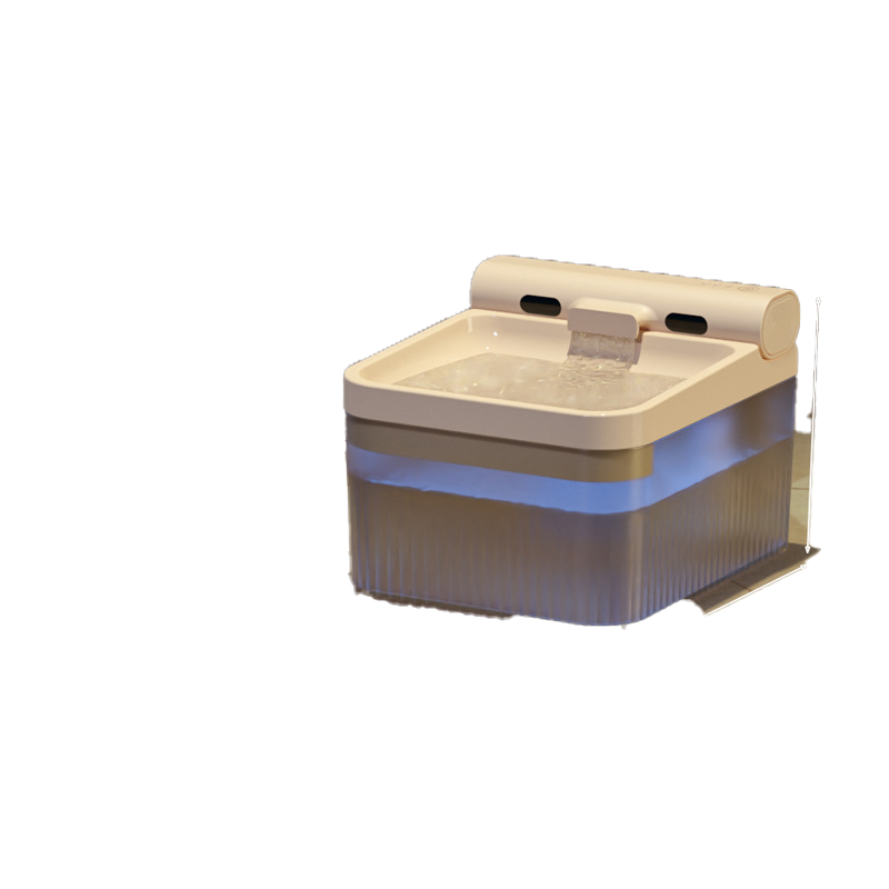 Smart electric pet water fountain for cats, automatic wireless, large capacity, sensor-activated filter.