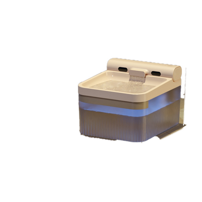 Smart electric pet water fountain for cats, automatic wireless, large capacity, sensor-activated filter.