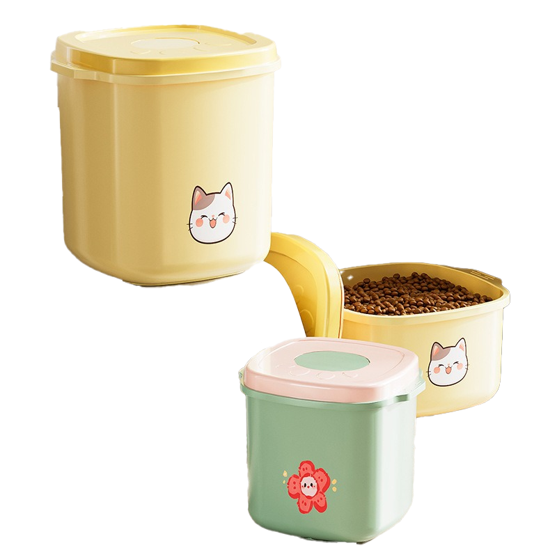 Negative pressure sealed cat food bucket, dog food bucket, moisture-proof pet bucket, food grain container, vacuum high-end rice storage box