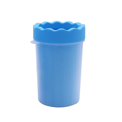 Pet Foot Soaking Cup - A portable silicone paw washing cup for dogs, a pet cleaning product for foot baths and foot soakers.