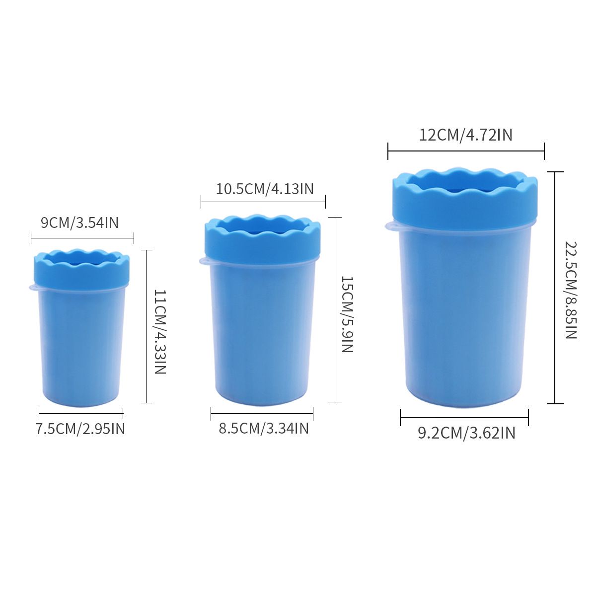 Pet Foot Soaking Cup - A portable silicone paw washing cup for dogs, a pet cleaning product for foot baths and foot soakers.