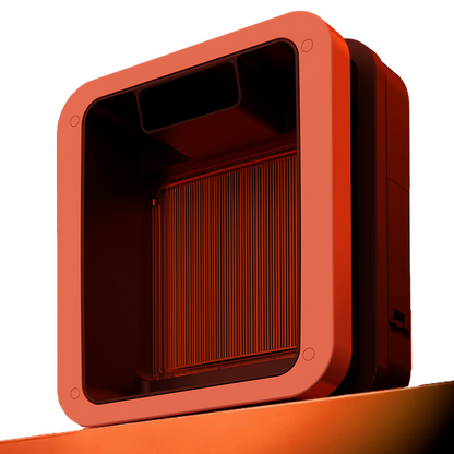 Smart pet door with AI recognition, featuring a camera for dogs and cats to enter and exit freely, suitable for small and medium-sized pets.