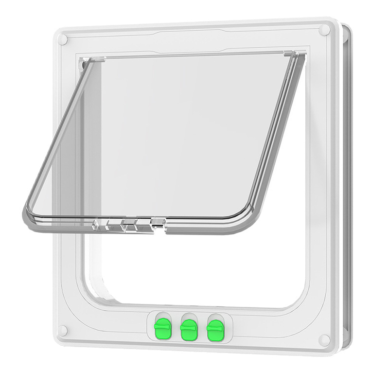 Pet door, cat door, dog door, two-way entrance, transparent acrylic panel, cat and dog kennel, cat and dog cages, pet wooden door