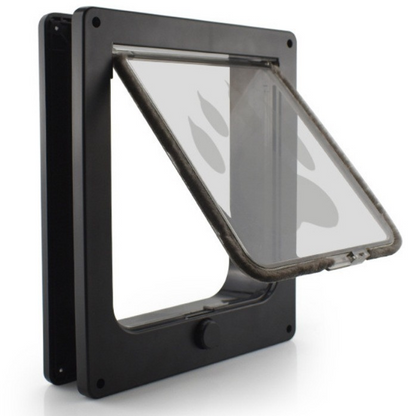 New ABS cat door, cat gate, dog door, adjustable entrance/exit direction pet door. Cat and dog kennels, pet supplies.