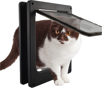 New ABS cat door, cat gate, dog door, adjustable entrance/exit direction pet door. Cat and dog kennels, pet supplies.