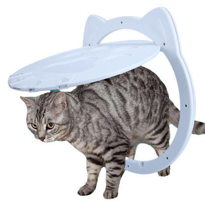 New ABS cat door, cat gate, dog door, adjustable entrance/exit direction pet door. Cat and dog kennels, pet supplies.