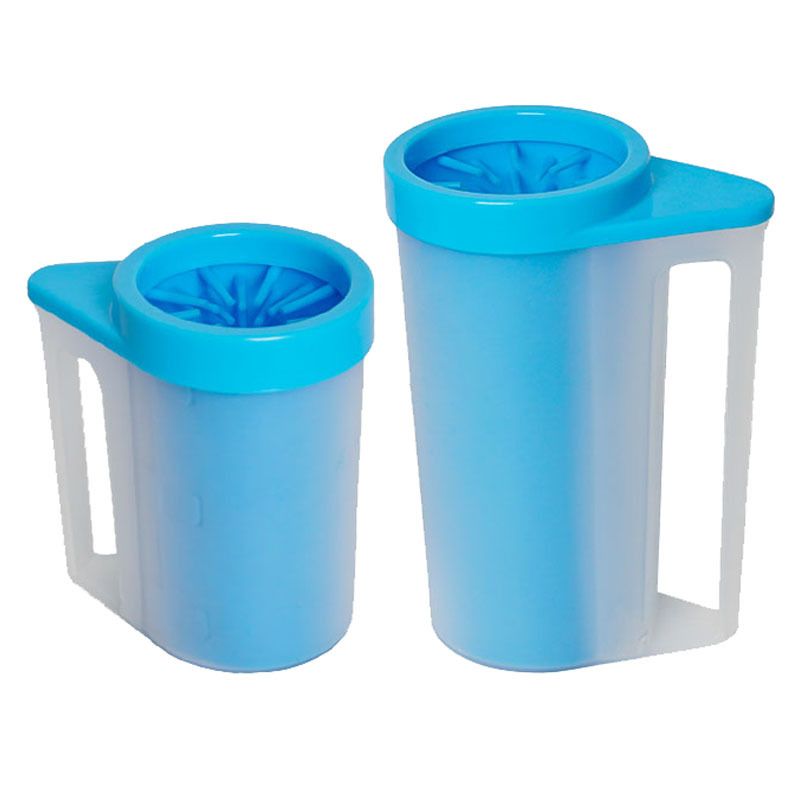 Pet Foot Bath Cup Dog Paw Washing Machine Soft Cleaning Handle Dog Foot Bath