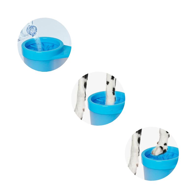 Pet Foot Bath Cup Dog Paw Washing Machine Soft Cleaning Handle Dog Foot Bath
