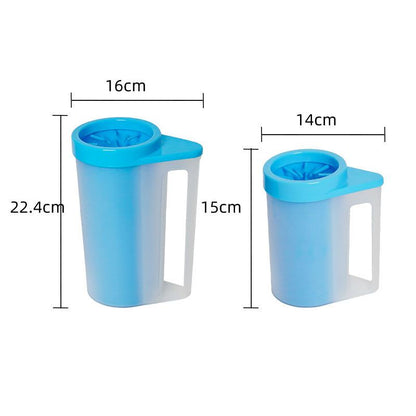 Pet Foot Bath Cup Dog Paw Washing Machine Soft Cleaning Handle Dog Foot Bath