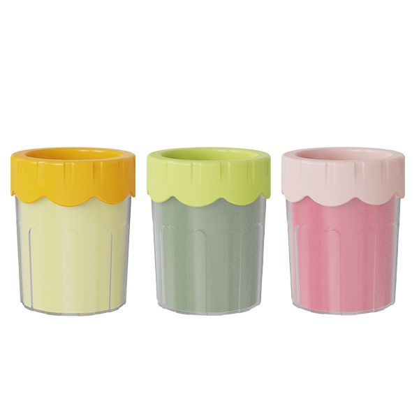 Pet New Foot Washing Cup and Cleanser for Cat Paws and Dog Paws: Manual Silicone Foot Cleansing Cup