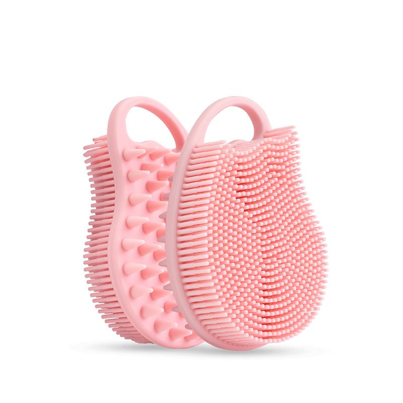 Food-grade silicone pet bathing brush, a universal hair cleaning and care brush, cat and dog bath massage cleaning brush