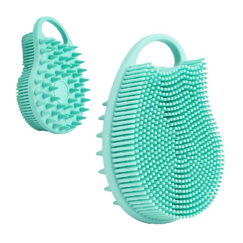 Food-grade silicone pet bathing brush, a universal hair cleaning and care brush, cat and dog bath massage cleaning brush