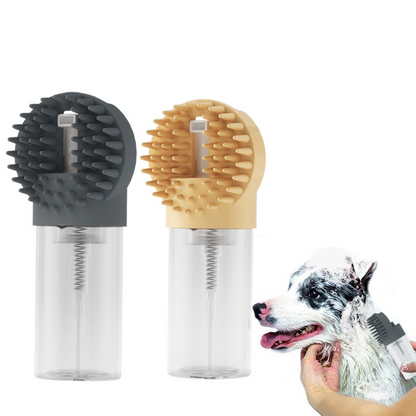 Pet Bath Brush Multifunctional Foam Bath One-Body Silicone Scrubbing Bath Brush Cat Dog Cleaning Magic Massage Brush
