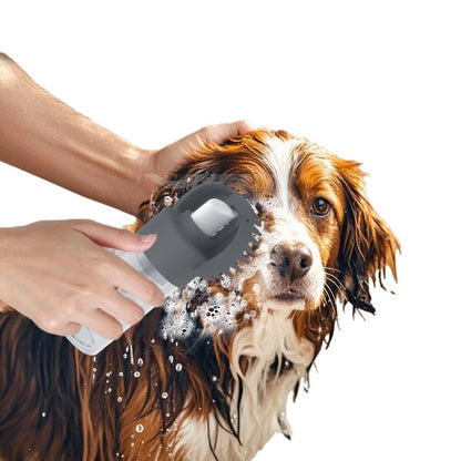 Pet Bath Brush Multifunctional Foam Bath One-Body Silicone Scrubbing Bath Brush Cat Dog Cleaning Magic Massage Brush