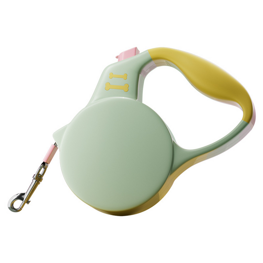 Automatic retractable dog leash for small and medium-sized dogs, cats, and poodles.