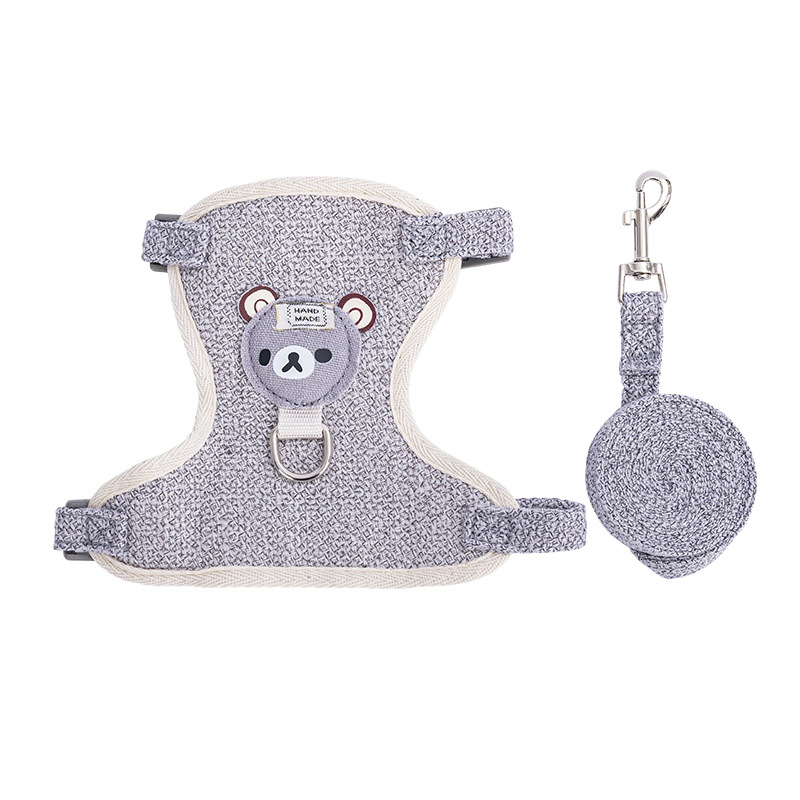 Dog leash vest style small to medium-sized dog harness, cat and rabbit walking rope chain, pet supplies telescopic