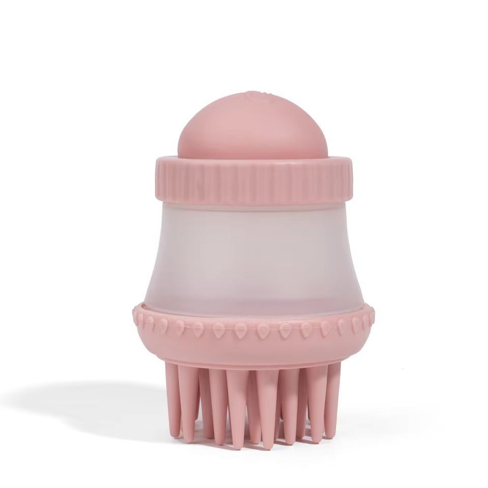 TPR Pet Bath Brush, Bathing Massage Brush, Bathing Comb, Dog Bath Liquid Storage, Dog Bathing Supplies