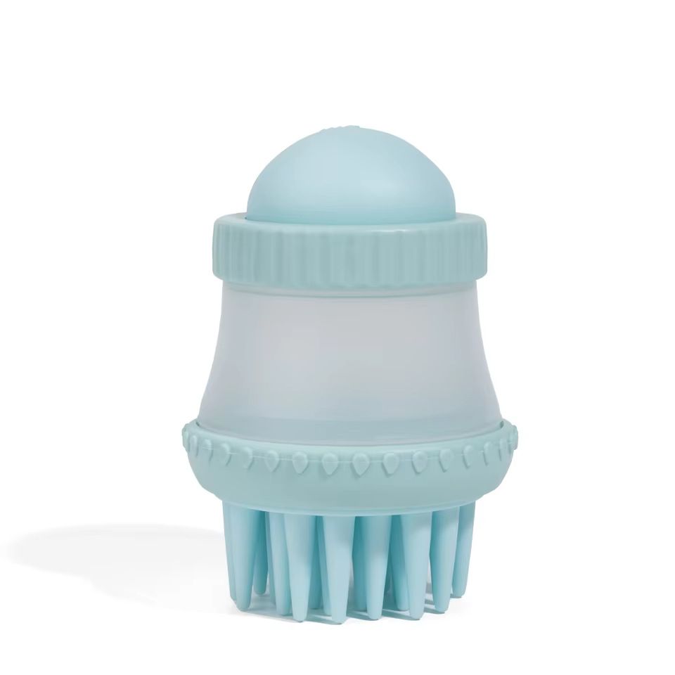 TPR Pet Bath Brush, Bathing Massage Brush, Bathing Comb, Dog Bath Liquid Storage, Dog Bathing Supplies