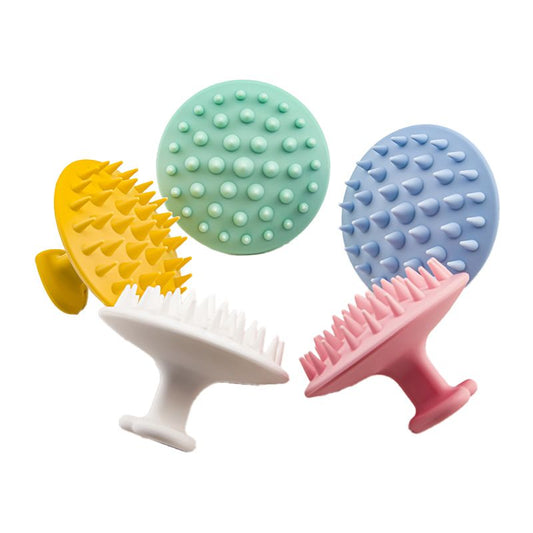 Cat and dog pet comb silicone massage brush bath pet combing hair washing brush for both wet and dry use