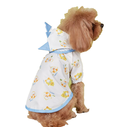 Pet raincoat for Teddy dogs, waterproof clothing for small and medium-sized dogs, belly protector for puppies, hooded raincoat
