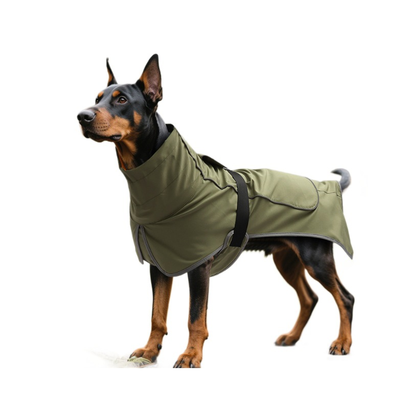 Waterproof windbreaker for pets, warm in the rain, windproof jacket for large dogs, hunting jacket for outdoor use in autumn and winter, all seasons.