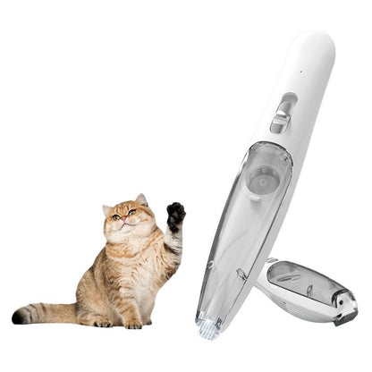 Pet Hair Trimmer, Cat Foot Trimmer, Dog Grooming Clippers, Electric Shaver, Comb for Hair Removal and Absorption