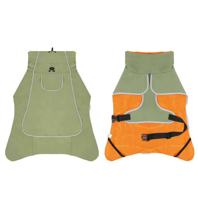 Waterproof windbreaker for pets, warm in the rain, windproof jacket for large dogs, hunting jacket for outdoor use in autumn and winter, all seasons.