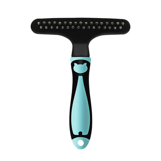 Pet comb, cat wooden handle detangling comb, dog rake comb for hair removal and massage beauty, pet supplies