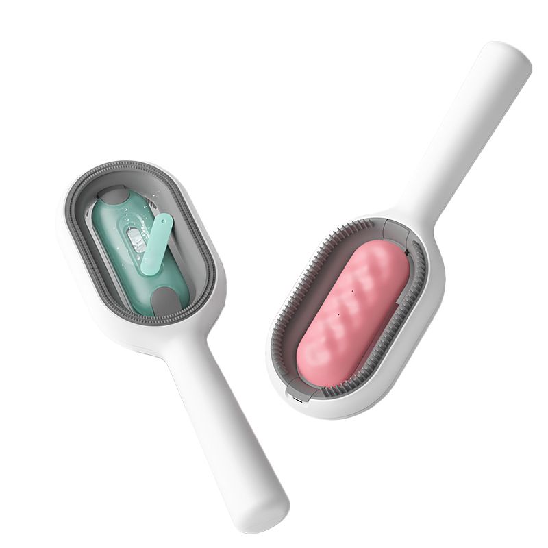 Upgrade pet cleaning and de-shedding comb, cat wash-free wet wipes comb, brush hair remover, dog floating hair removal, universal for cats and dogs