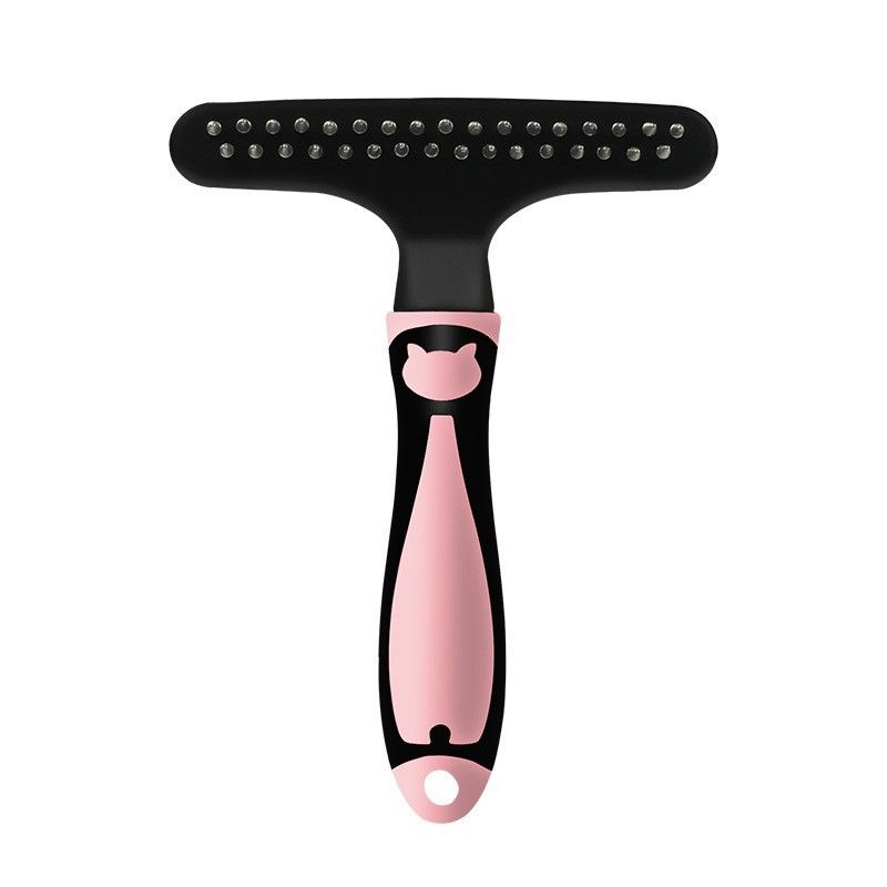 Pet comb, cat wooden handle detangling comb, dog rake comb for hair removal and massage beauty, pet supplies