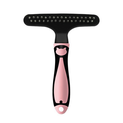 Pet comb, cat wooden handle detangling comb, dog rake comb for hair removal and massage beauty, pet supplies