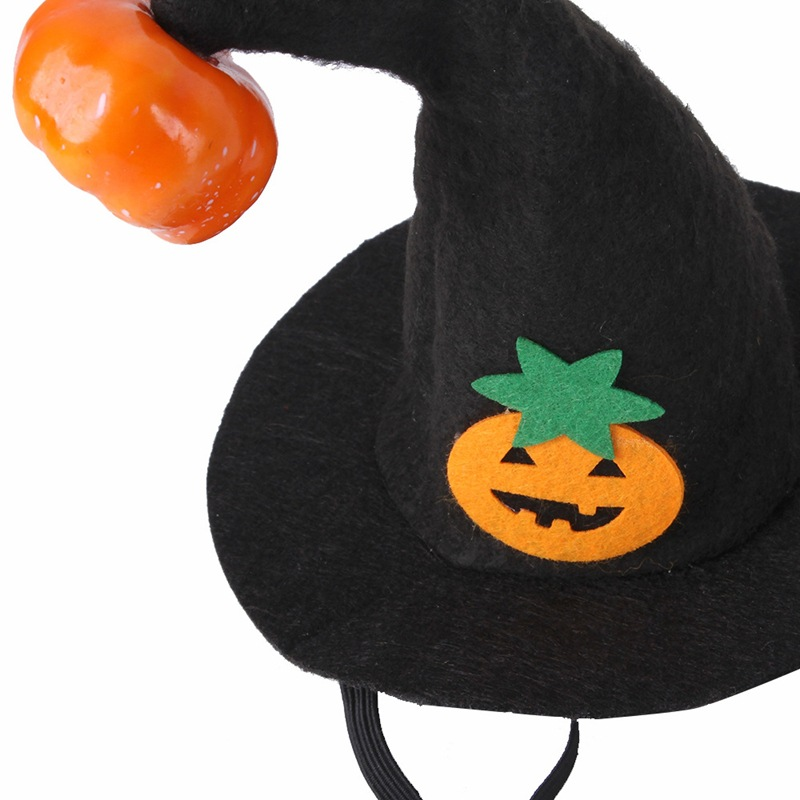 Halloween cat pumpkin headband pet headgear wizard costume party pet hat dog Halloween decorations