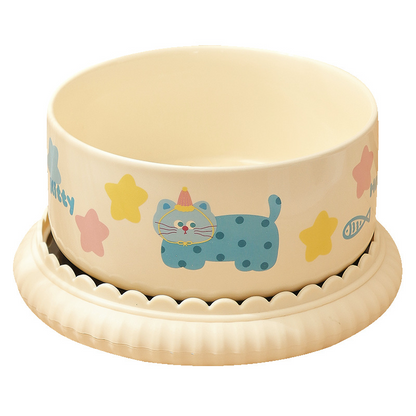 Ceramic water dispenser with constant temperature heating in winter, cat bowl with anti-tipping and non-blackening chin, yogurt maker, pet cat food bowl.