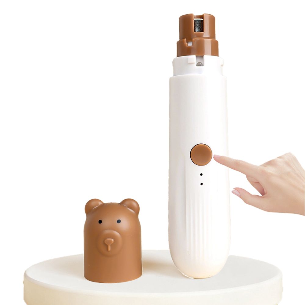 Pet Supplies Pet Portable Electric Nail Clipper with Light Sanding Ring Dog Nail Clippers Large and Small Dog Nail Scissors