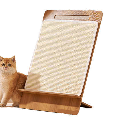 This cat scratching post is made of sisal fiber, making it durable and scratch-resistant. It can sharpen claws without shedding scabs. It's a sofa-mounted cat toy for cats.