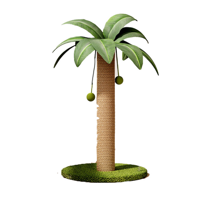 Wear-resistant and lint-free cat scratching post, sisal scratching board, cat toy, self-entertainment and entertainment, all-in-one vertical cat tree.