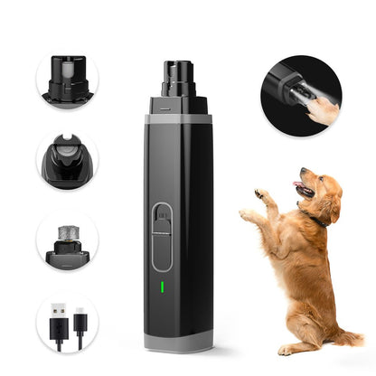 Pet Dog Nail Grinder, Electric LED Light Nail Clippers for Dogs and Cats, Nail Scissors, and Nail Trimmers