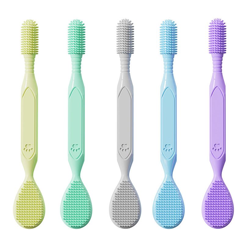 Dual-Head Pet Toothpaste Large Dog Brushing Cat Soft Brush Toothbrush Oral Care Cat Dog Toothbrush